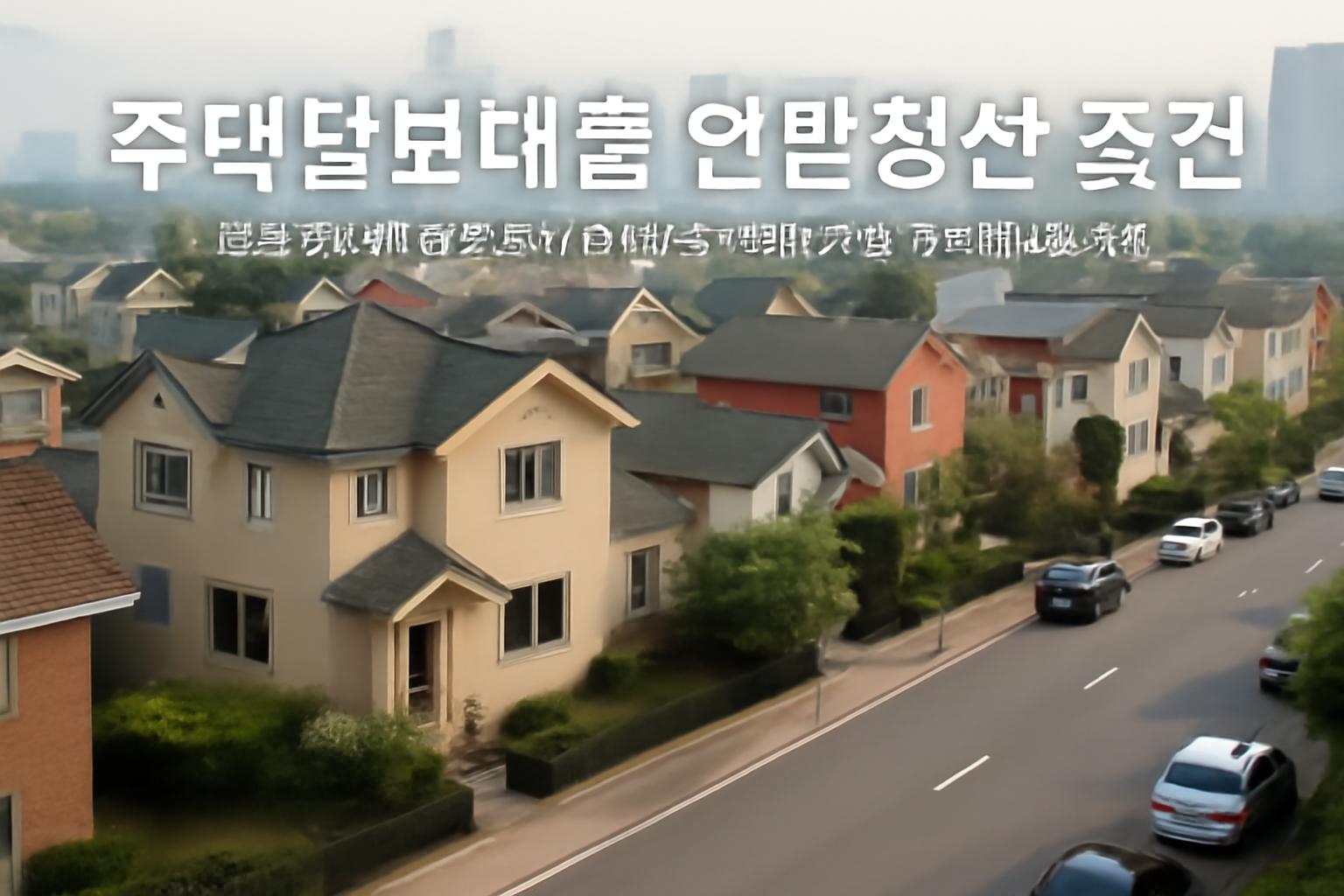 주택담보대출 연말정산 조건