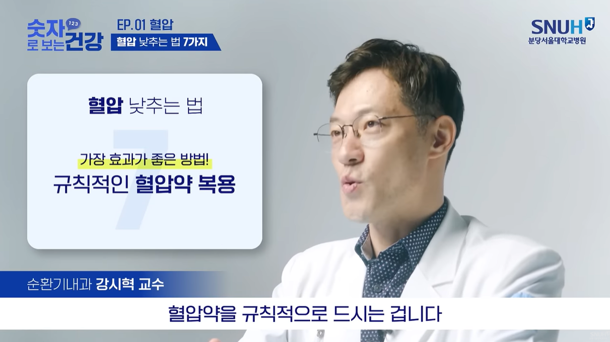 고혈압 낮추는 방법 소개 - 규칙적인 혈압약 복용