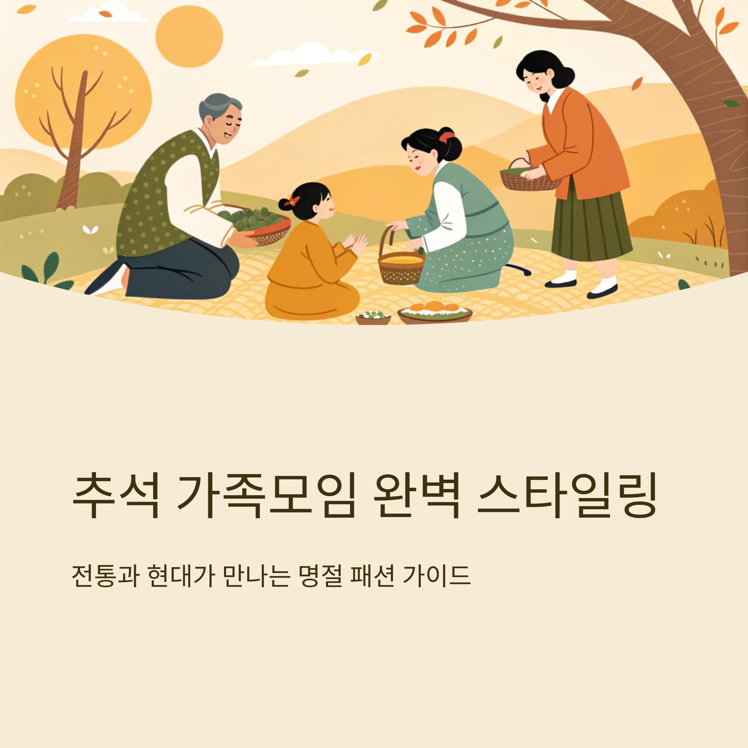 추석옷 고르는 법과 가족 모임 스타일링 팁