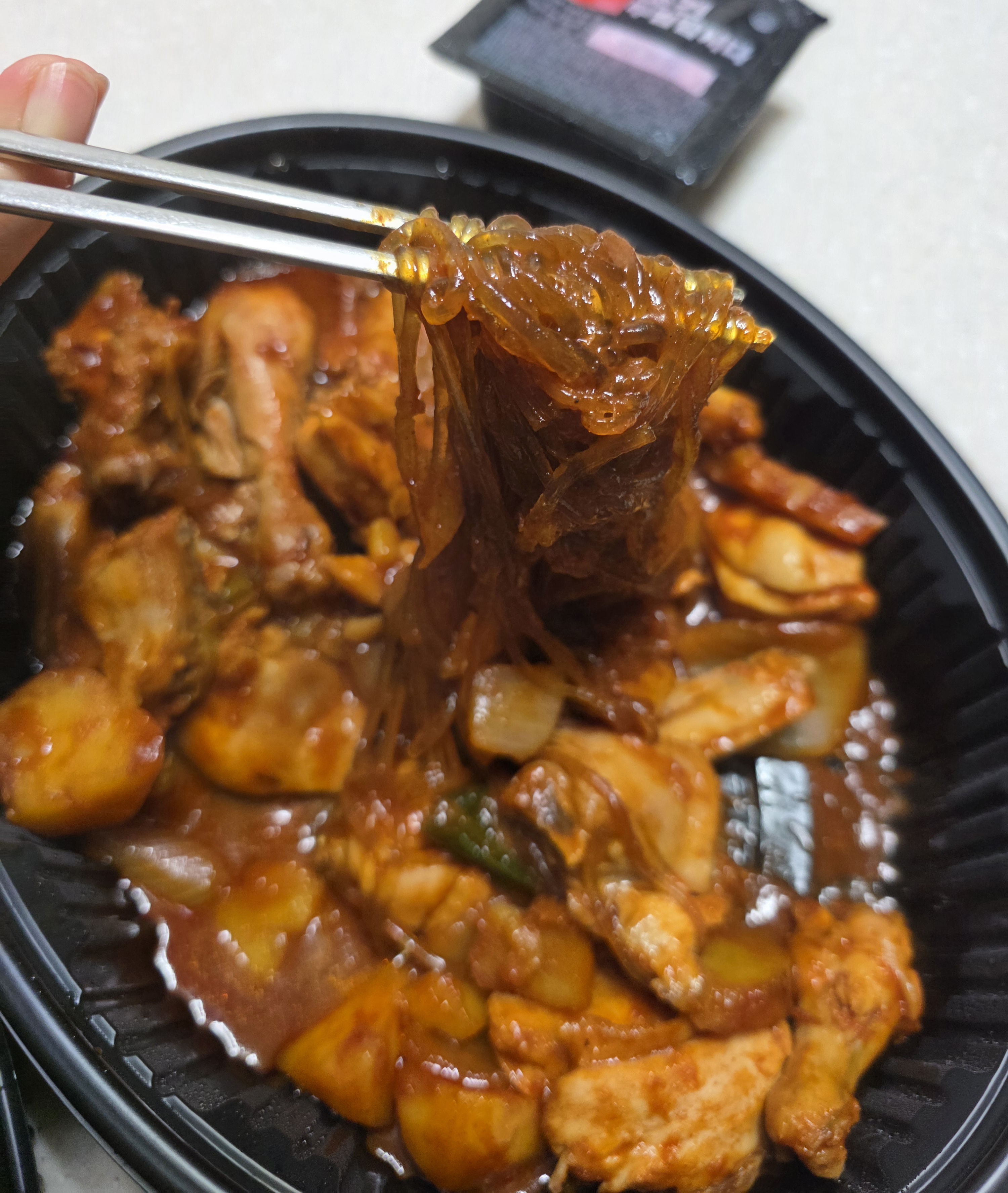 두찜 빨간찜닭 당면