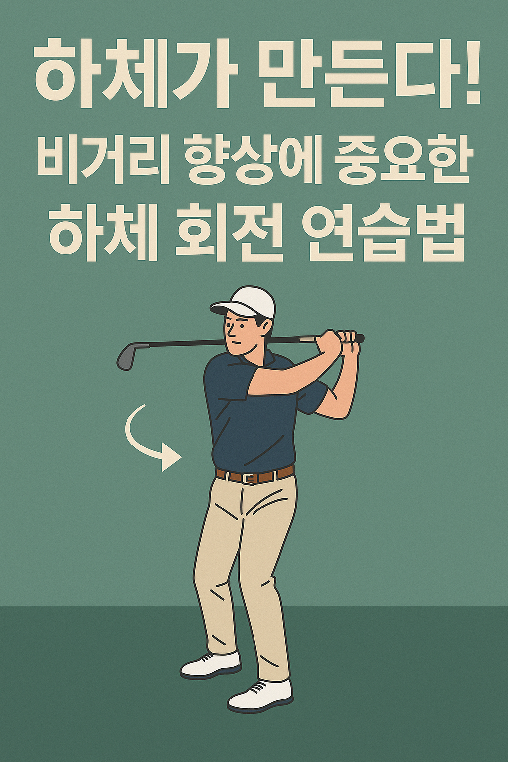 하체가 만든다! 비거리 향상에 중요한 하체 회전 연습법 사진