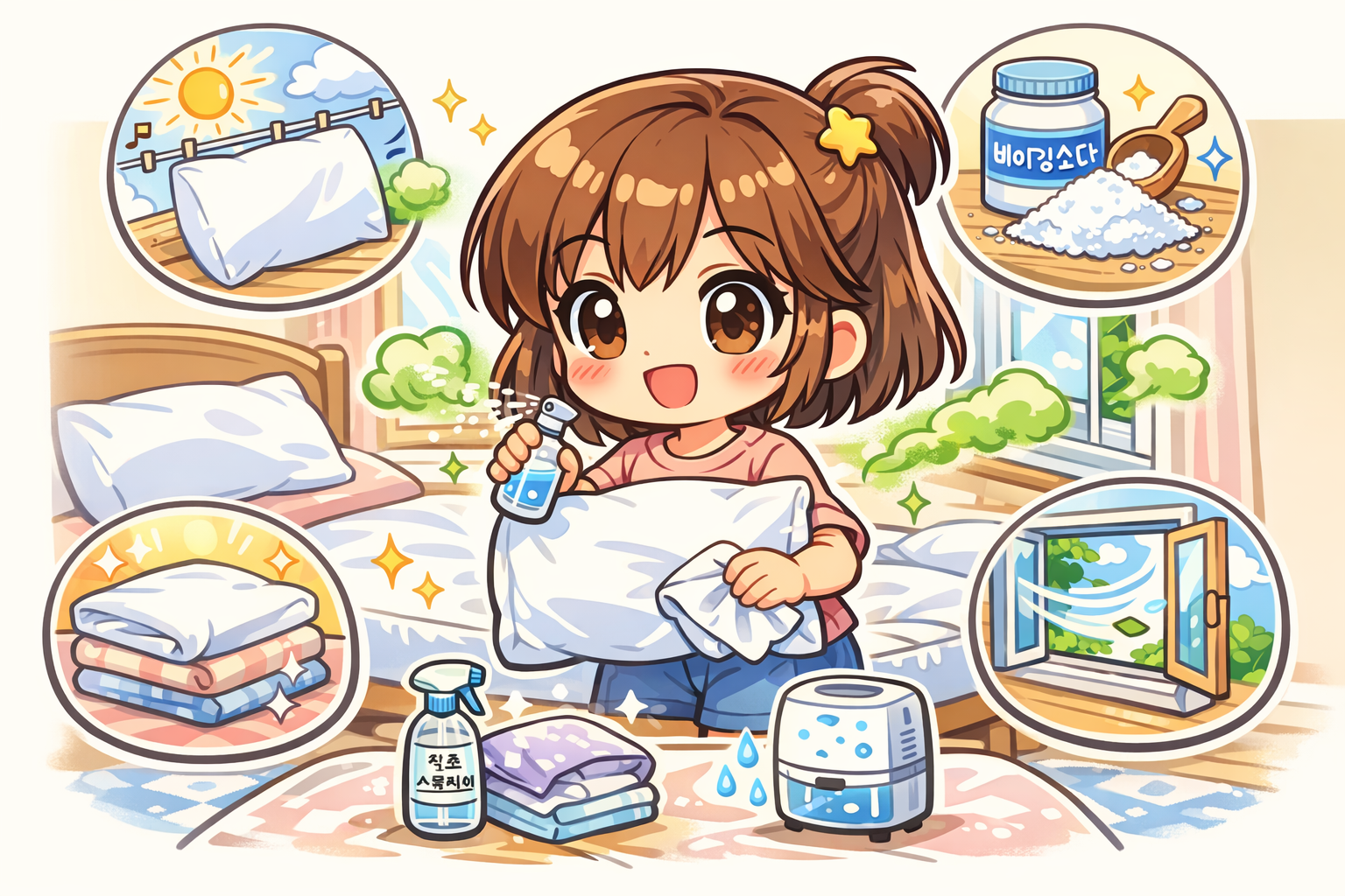 베개 냄새 없애는 방법