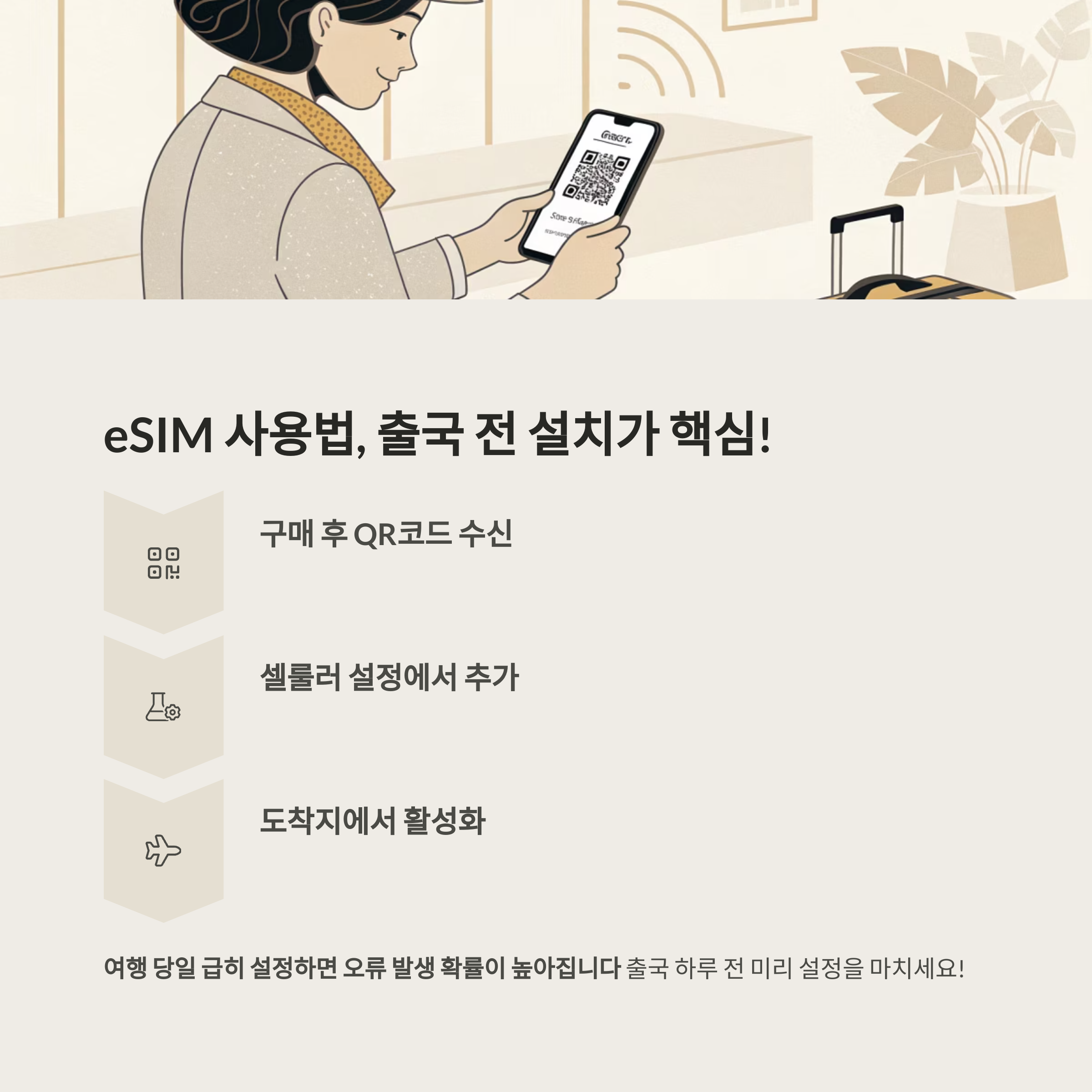 eSIM 사용법, 출국 전 설치가 핵심!