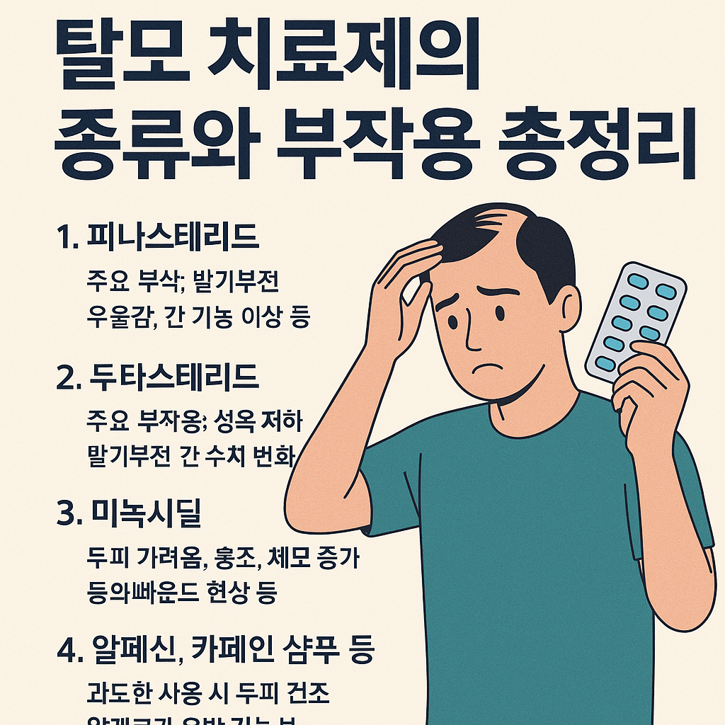 탈모 치료제의 종류와 부작용