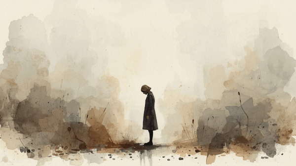 이들은 감정을 쉽게 드러내지 않고 묵묵히 받아들이려 합니다. 그러나 속에서는 서운함과 외로움이 쌓여갑니다에 관한 그림