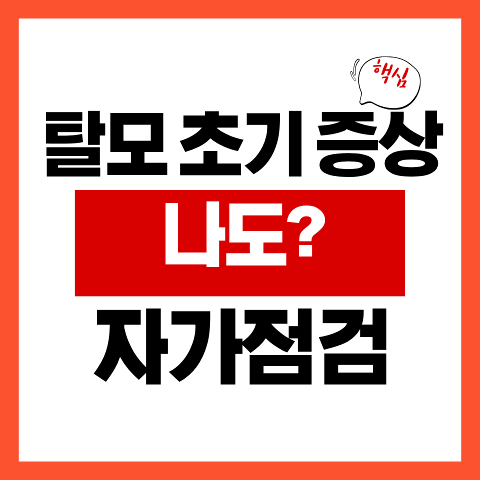 탈모초기증상