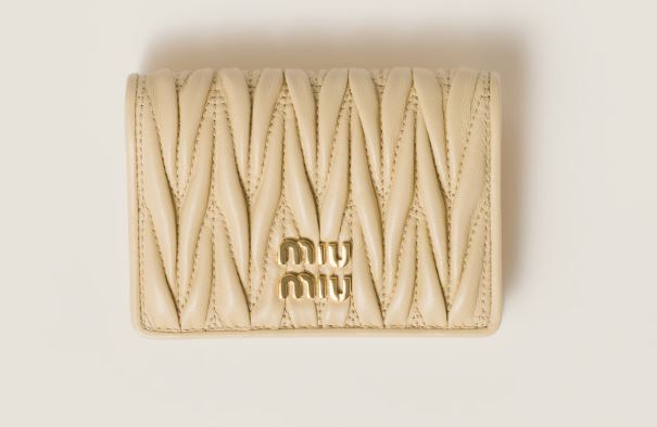 미우미우 마테라쎄 나파 가죽 카드 홀더