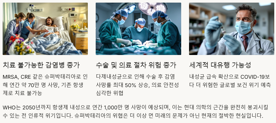 항생제 내성의 위험성