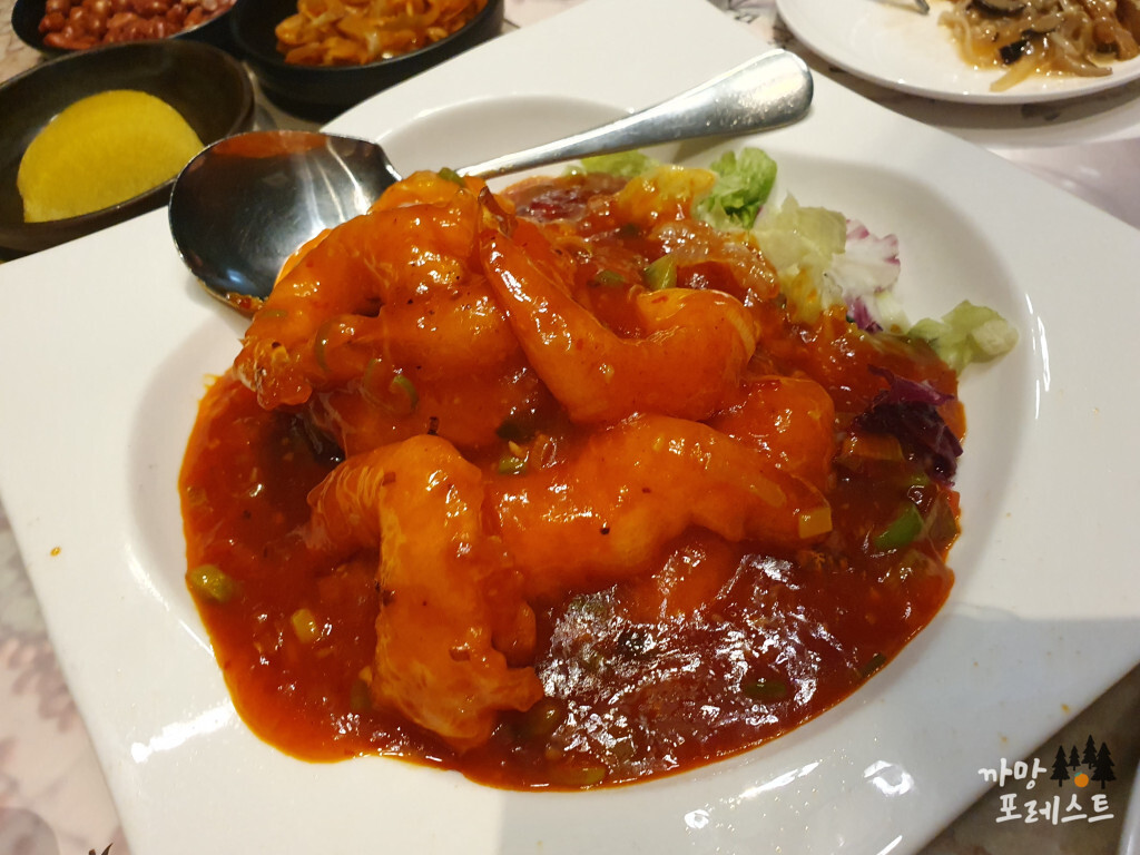 천미미 신사역 칠리새우