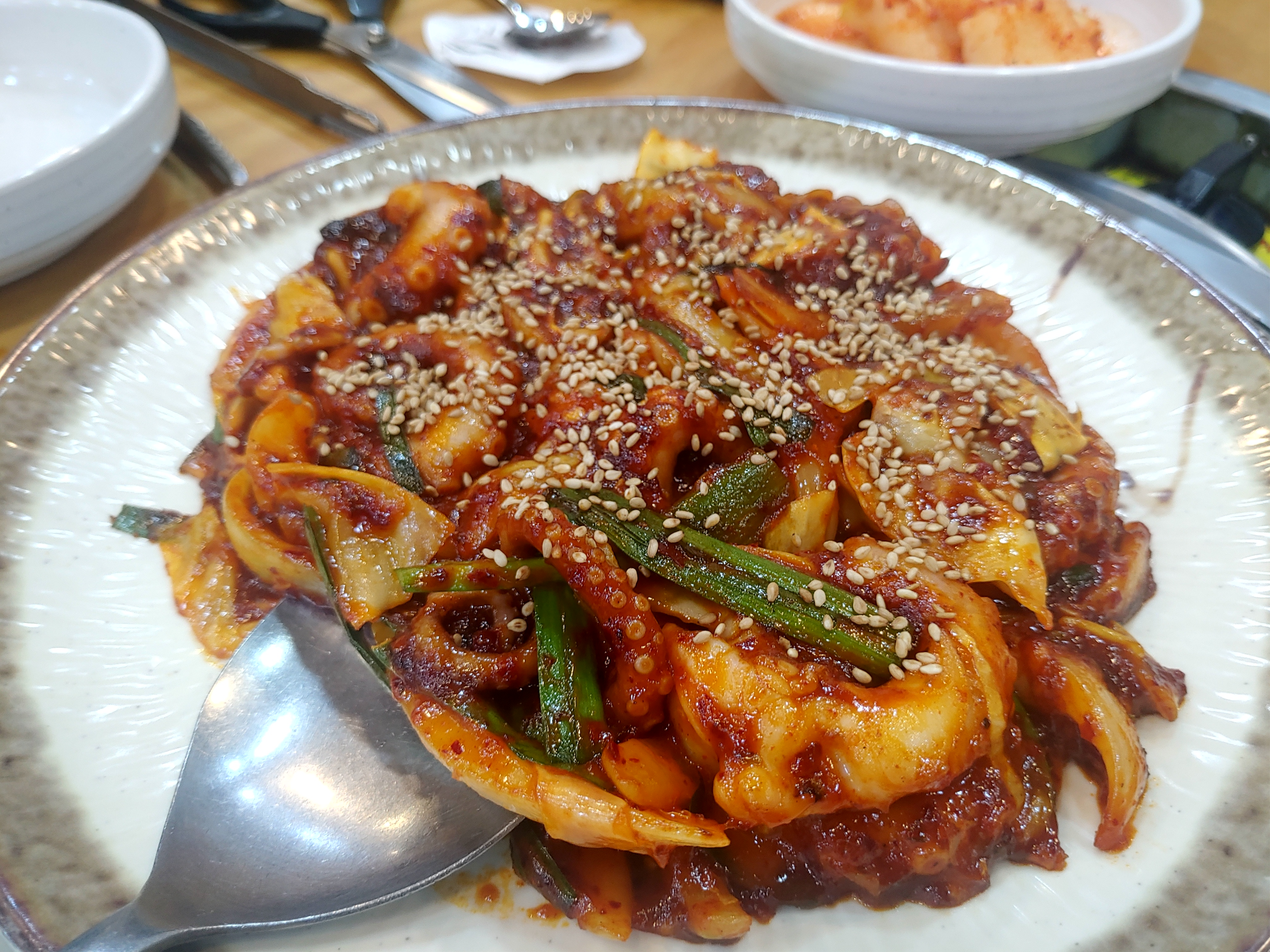 착한낙지에서 낙지볶음덮밥