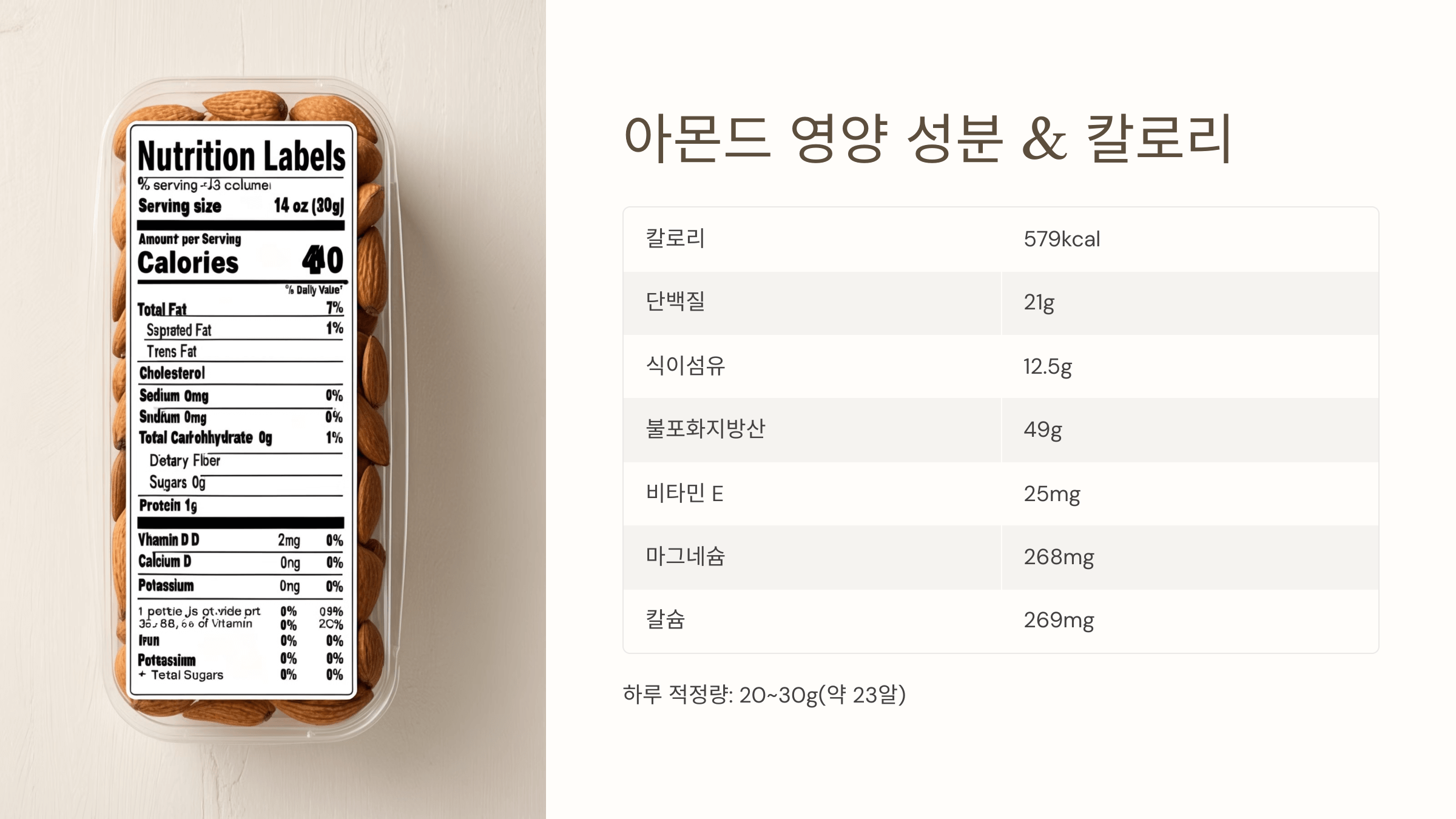 아몬드 사진입니다.