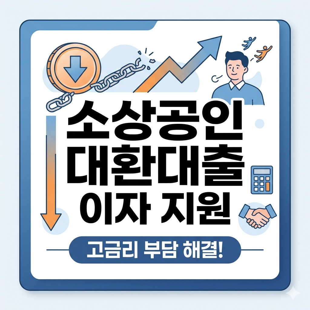 소상공인 정책자금 대환대출 이자 지원 사업 활용하여 고금리 부담 해결하는 방법