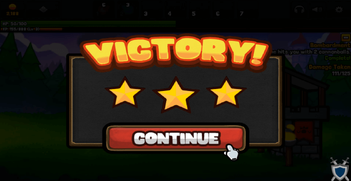 센트리-나이트2-플래시게임-종료-화면