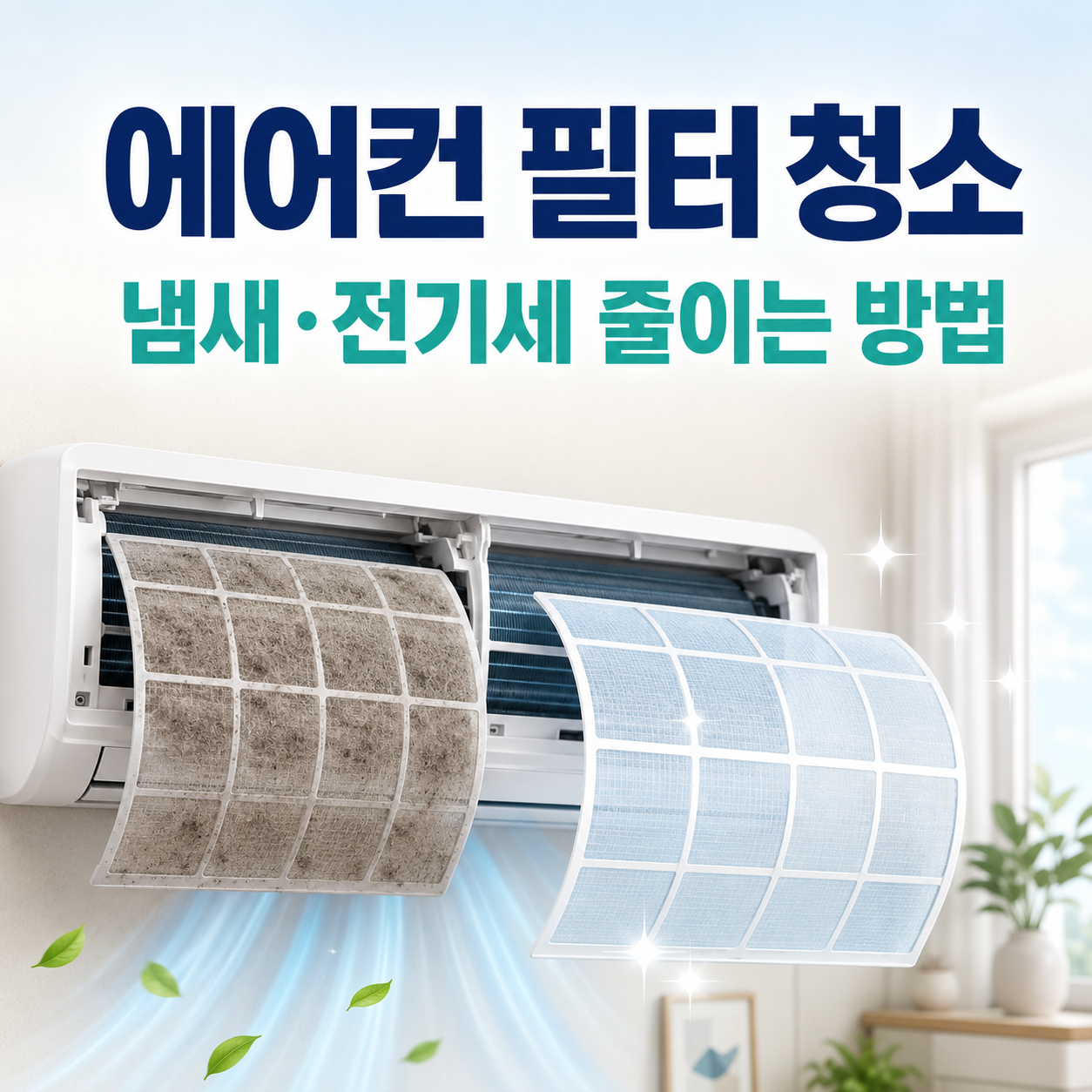 에어컨 필터 청소 방법과 주기