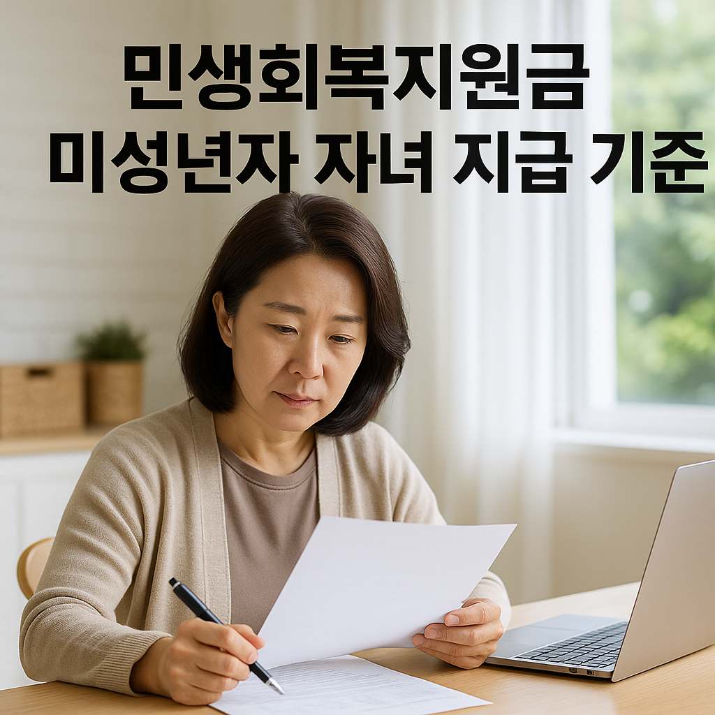 민생회복지원금 미성년자 자녀 지급 기준: 부모가 꼭 알아야 할 내용 핵심정리!