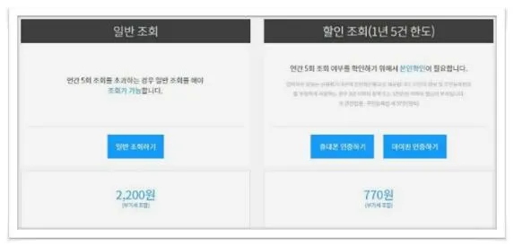 중고차 사고이력조회