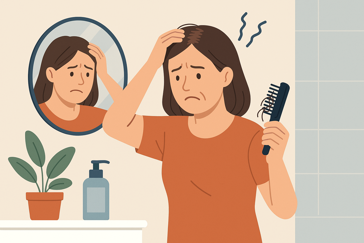 스트레스로 시작되는 40대 탈모