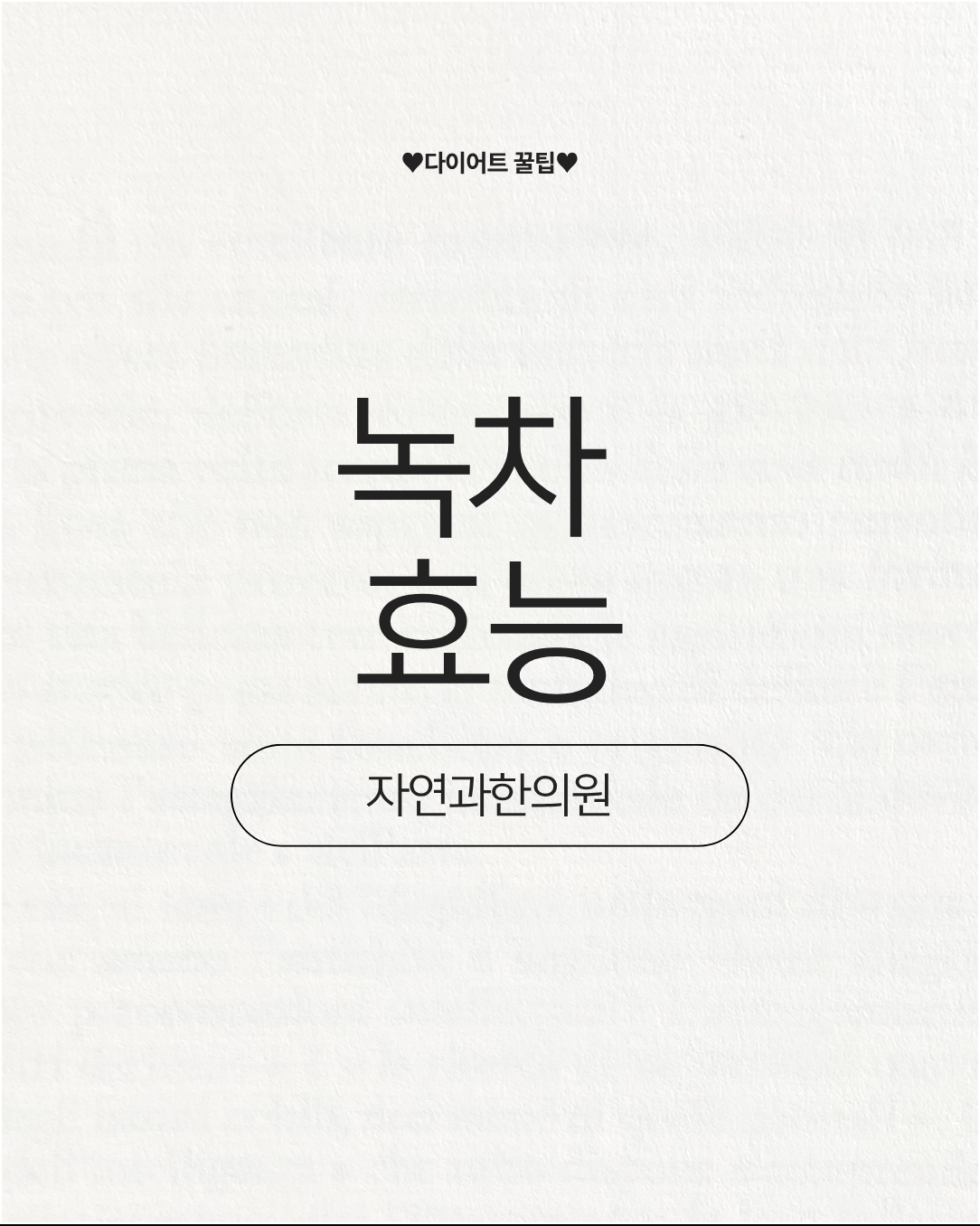 녹차 효능 다양한 식물성 성분이 들어 있어요!