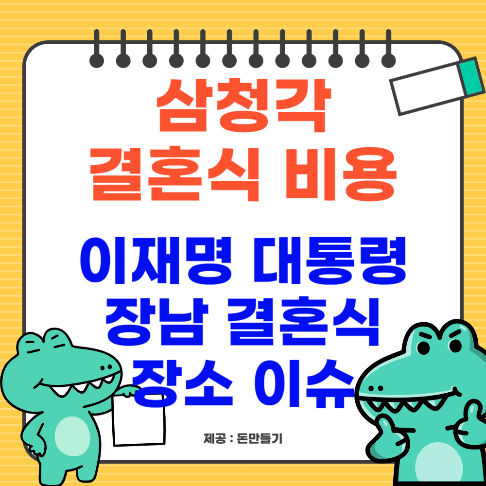 삼청각 결혼식 비용, 이재명 대통령 장남 결혼식 장소 이슈