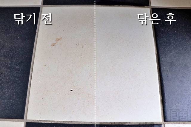 현관 타일 청소,현관 청소하는법,현관청소 전후
