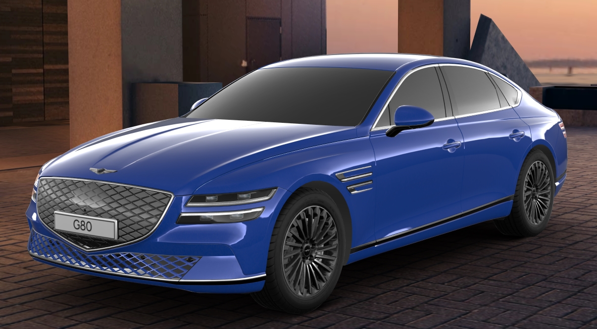 제네시스 G80 전기차 - 레피스 블루(색상 코드 : PS5)