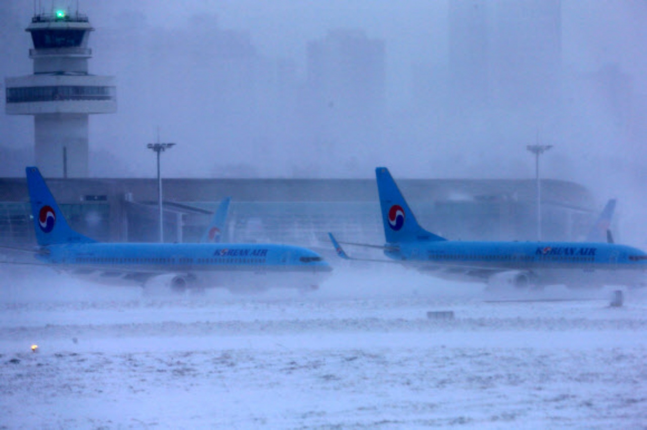 기상악화 제주공항 결항