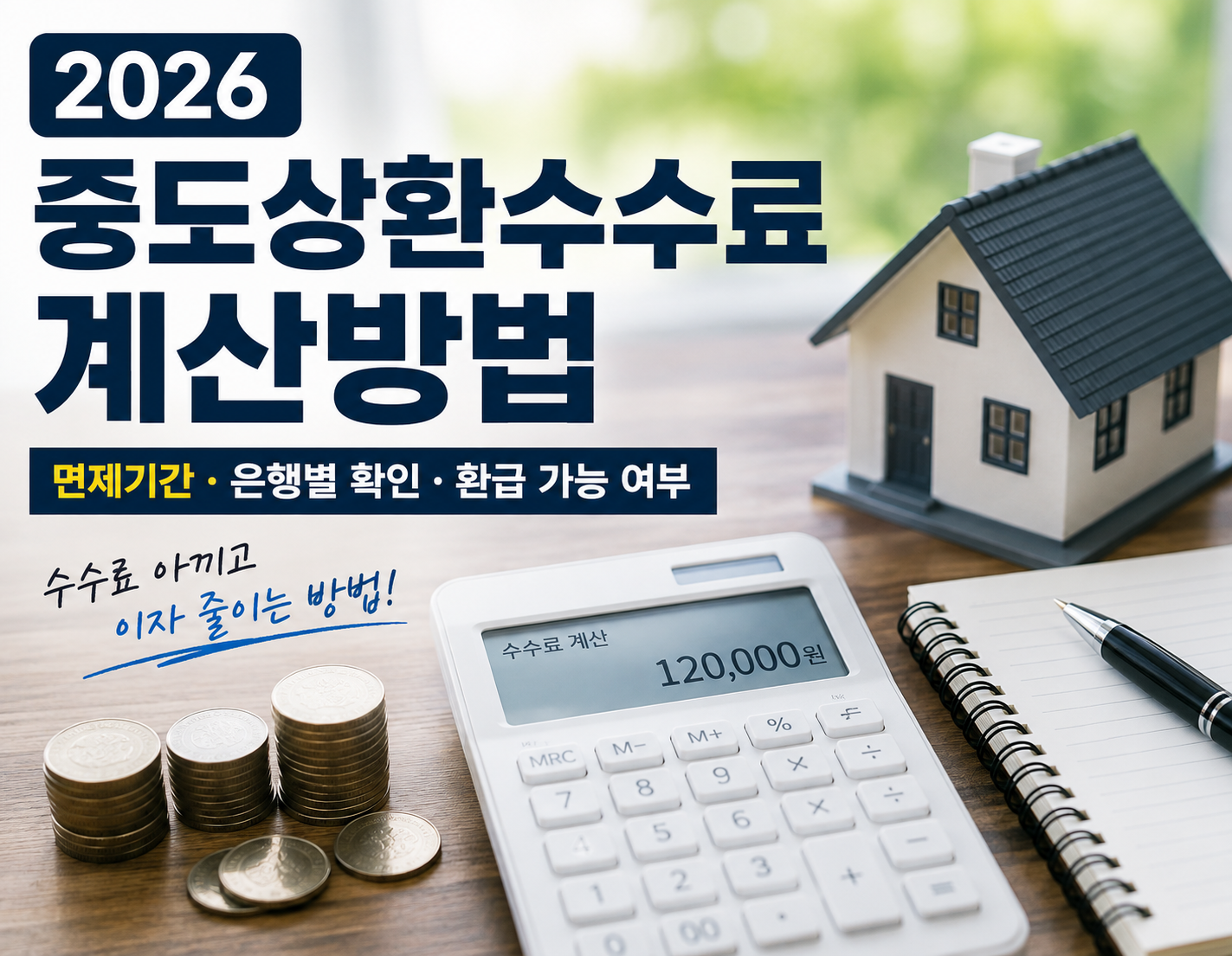 중도 상환수수료 계산방법