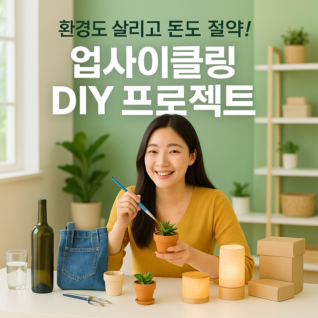 업사이클링 DIY 프로젝트 - 버려지는 것들의 변신