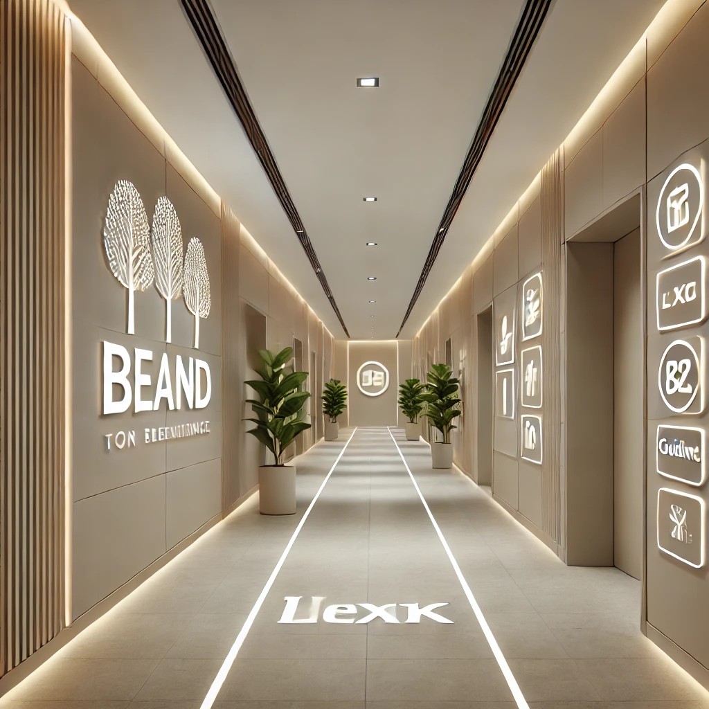 사무실 내 복도 및 통로 인테리어