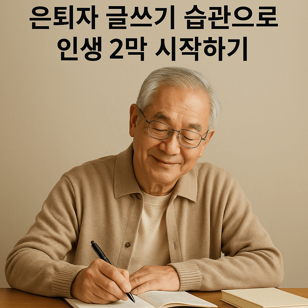 은퇴자 글쓰기 습관으로 인생 2막을 설계하는 방법