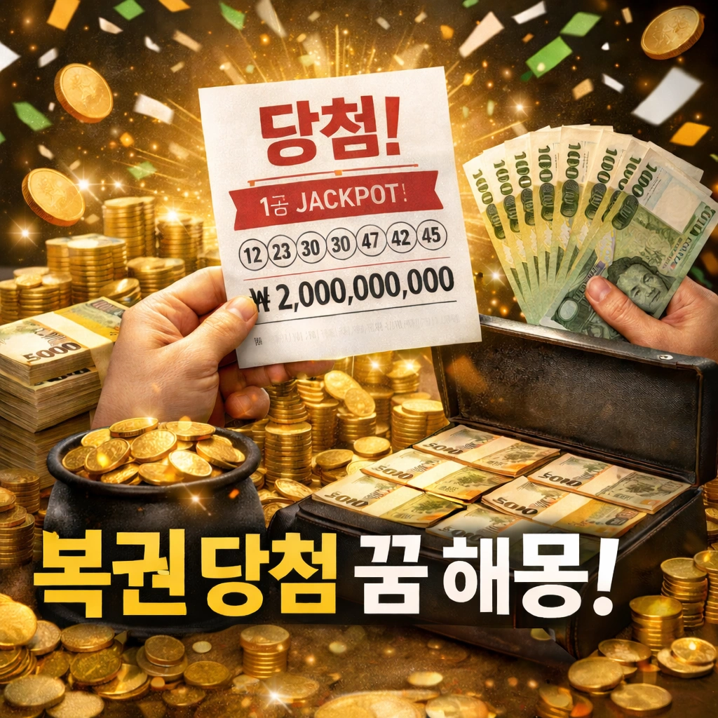 🎉 복권 당첨 꿈 해몽 총정리 – 정말 좋은 징조일까요?