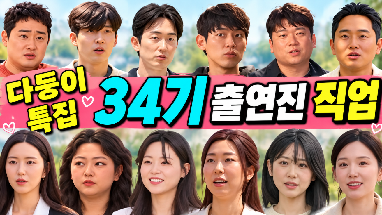 나는 솔로 34기 직업|출연진 나이·영수 영호 영식 영철 광수 상철