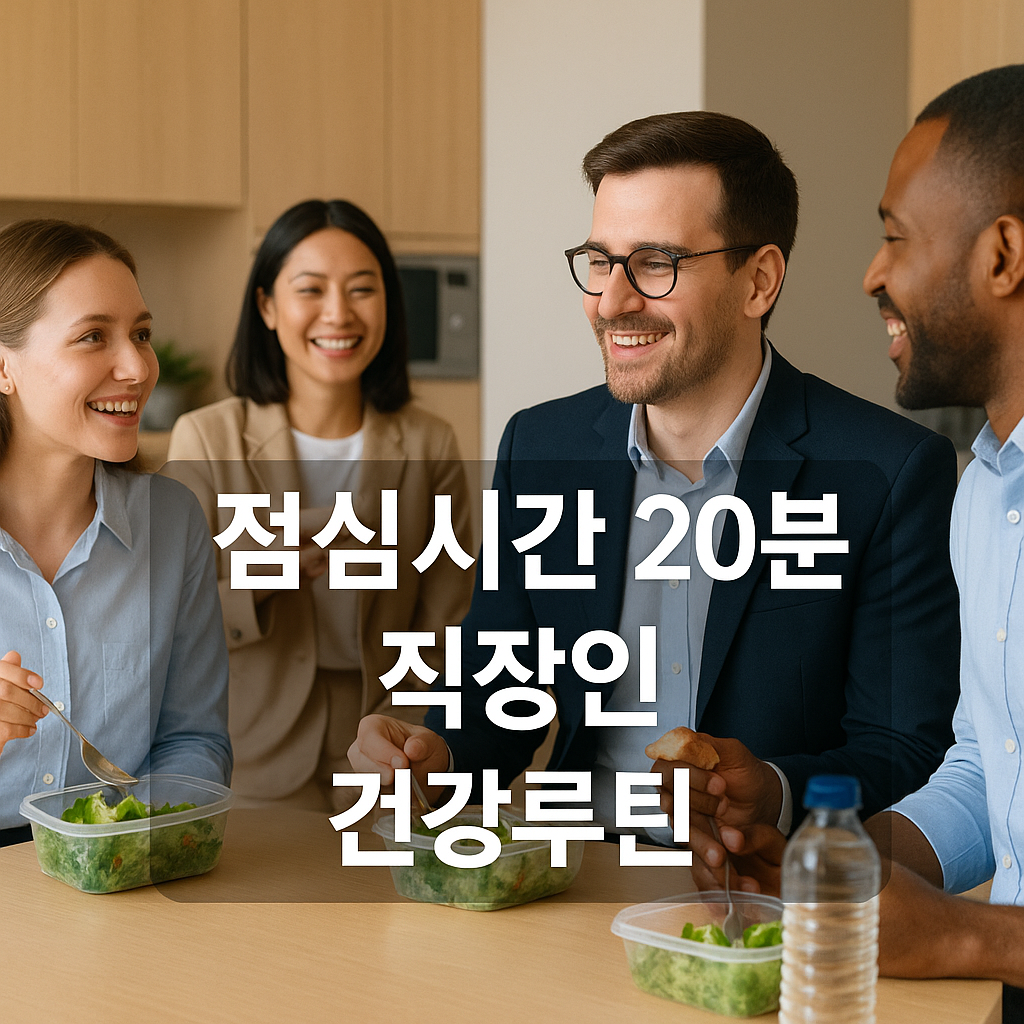 직장인을 위한 점심시간 건강 루틴