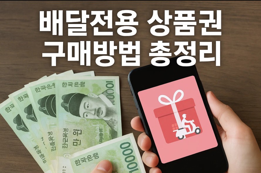 배달전용상품권 구매방법 총정리