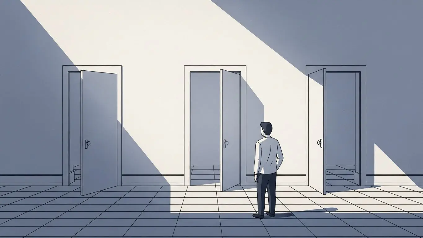 An illustration showing the intent behind designing a thought experiment