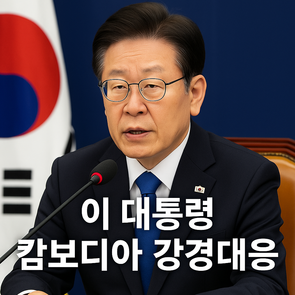 이 대통령 캄보디아 강경대응