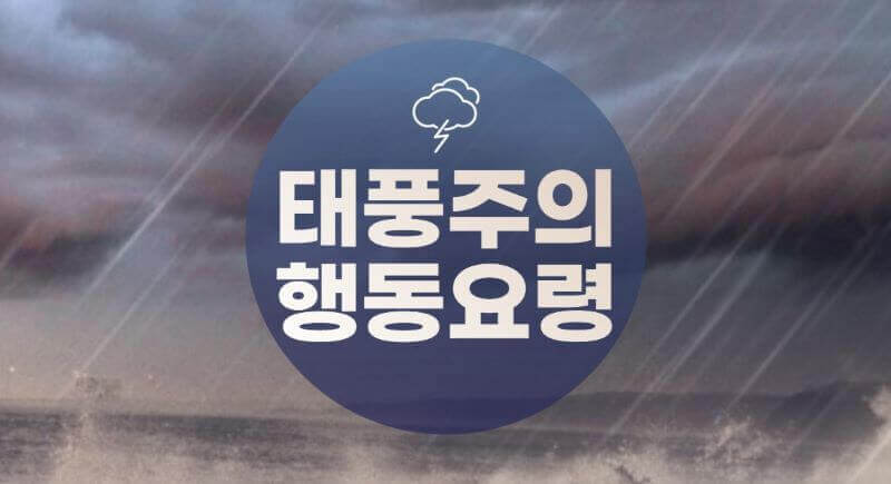 태풍주의 이미지