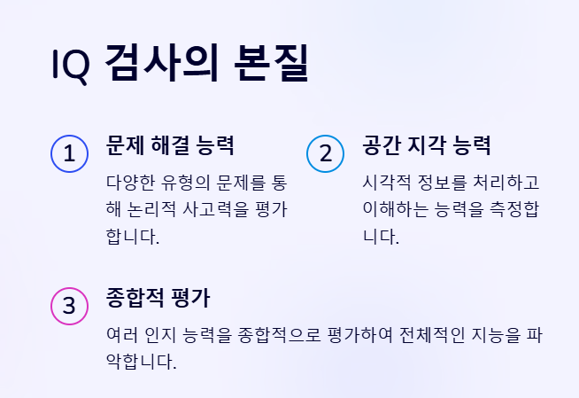 IQ 검사의 본질