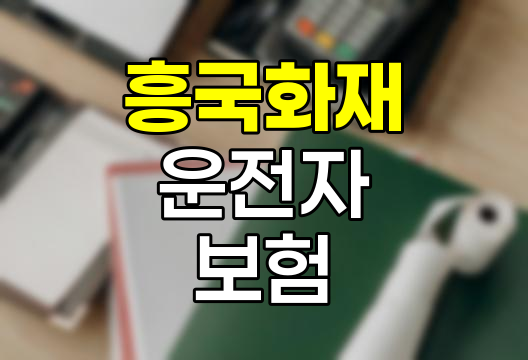 흥국화재 운전자보험 핵심 정보