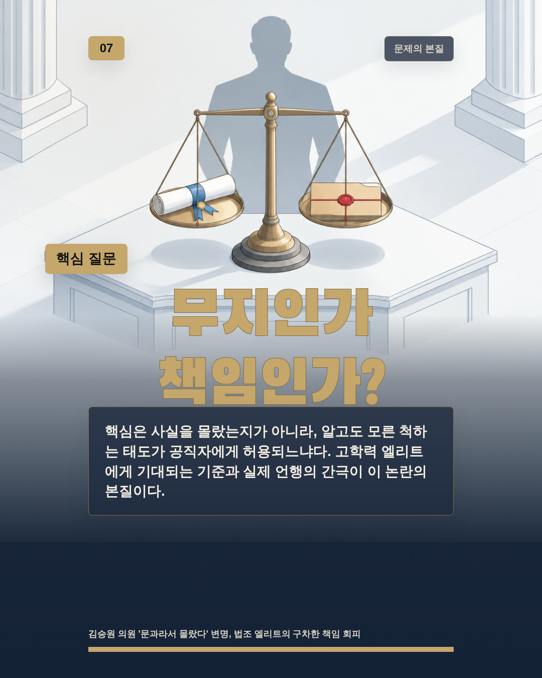 무지인가 책임인가?
