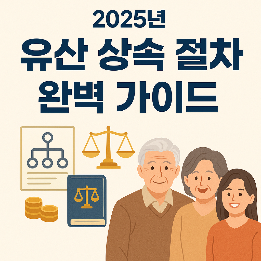 2025년 유산 상속 절차 완벽 가이드! 상속 개념부터 절차, 필요한 서류, 상속세 절세 팁, 분쟁 해결 방법, 해외 자산 상속까지 한눈에 확인하세요