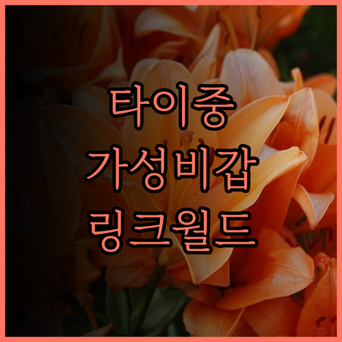 타이중 가성비 호텔 추천 링크월드호텔