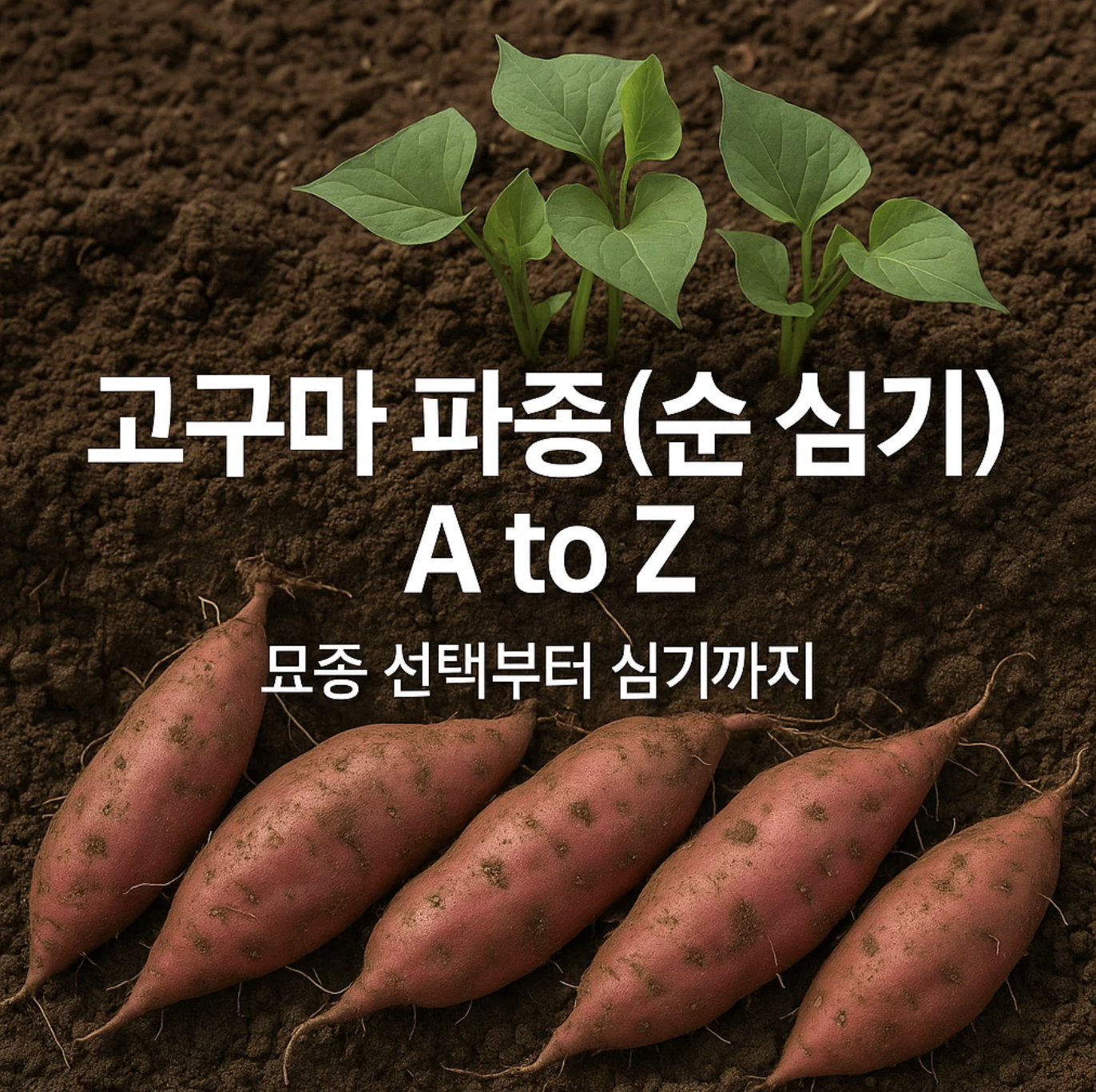 고구마 파종(순 심기) A to Z, 묘종 선택부터 심기까지