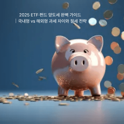 2. 2025 ETF&middot;펀드 양도세 완벽 가이드｜국내형 vs 해외형 과세 차이와 절세 전략