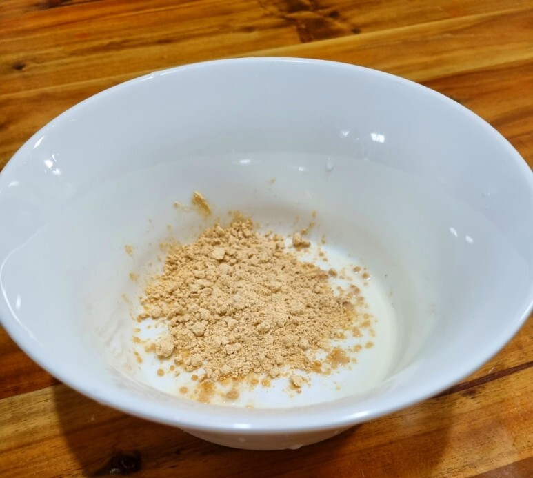 찹쌀도넛콩국 재료