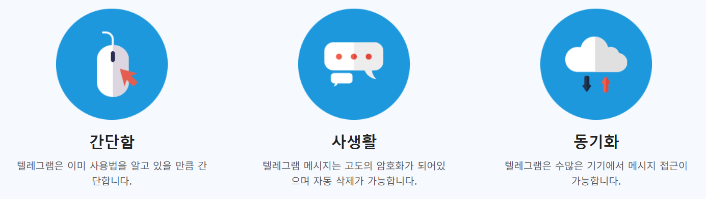 텔레그램 특징 1