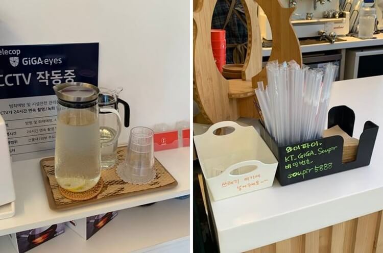 물, 컵, 시럽, 냅킨, 공유 와잉파이