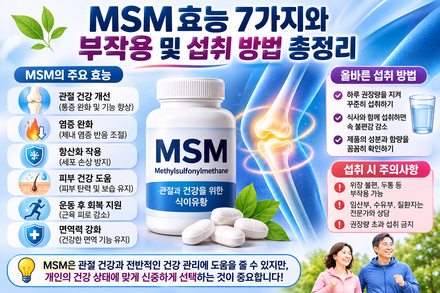 MSM 효능 관련 자료