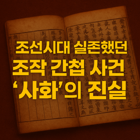 조선시대 실존했던 조작 간첩 사건