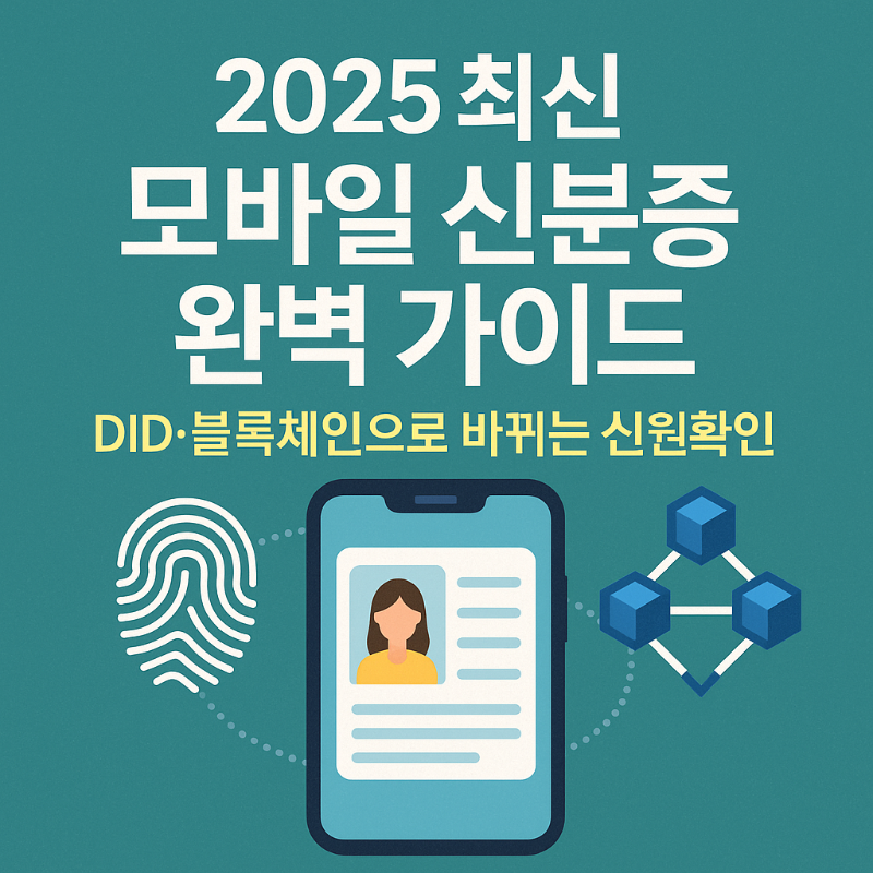 2025 최신 모바일 신분증 완벽 가이드 DID·블록체인으로 바뀌는 신원확인 썸네일